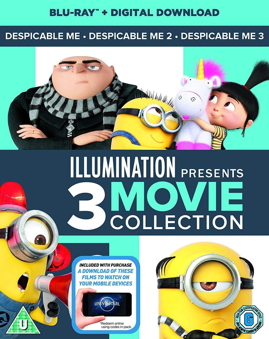 Despicable Me 1-3 Boxset - Family/Comedy [Blu-Ray]