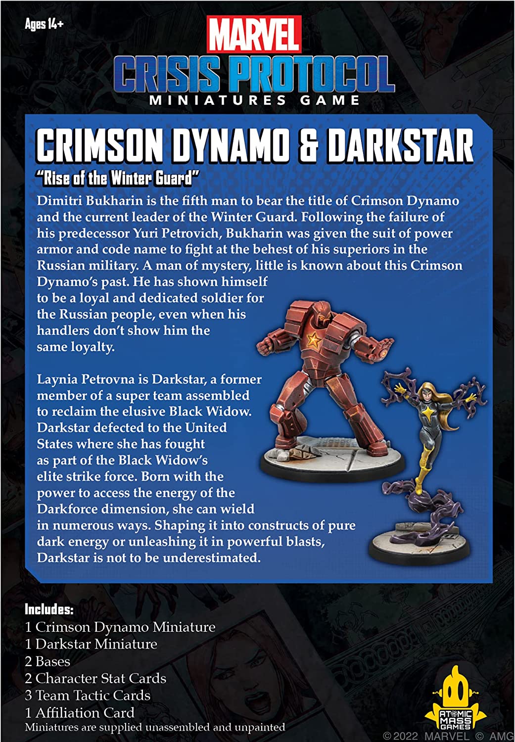 Atomic Mass Games Crimson Dynamo & Dark Star Marvel Crisis Protocol Miniatures (FFGCP88)