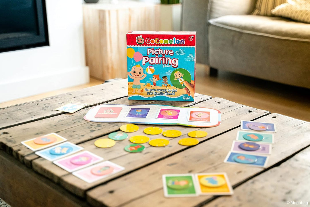 CoComelon Picture Pairing Memory Game For 2-4 Players Educational Game For Ages 3+