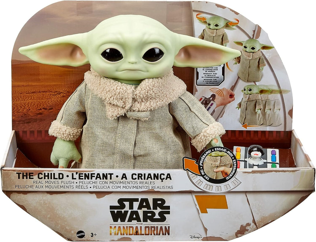 Star Wars Grogu, The Child, 12-in Plush Motion RC Toy From The Mandalorian, Collectible Stuffed Remote Control Character for Movie Fans of All Ages, 3 Years and Older