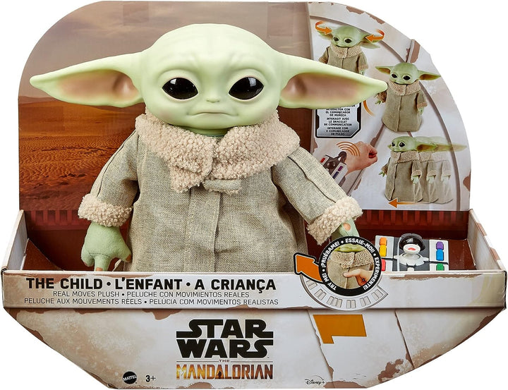 Star Wars Grogu, The Child, 12-in Plush Motion RC Toy From The Mandalorian, Collectible Stuffed Remote Control Character for Movie Fans of All Ages, 3 Years and Older