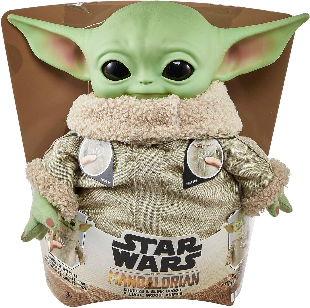 Star Wars Grogu Squeeze and blink Plush with sounds and movement