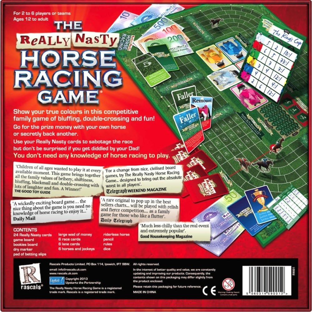 Rascals The Really Nasty Horse Racing Game Board Game 3