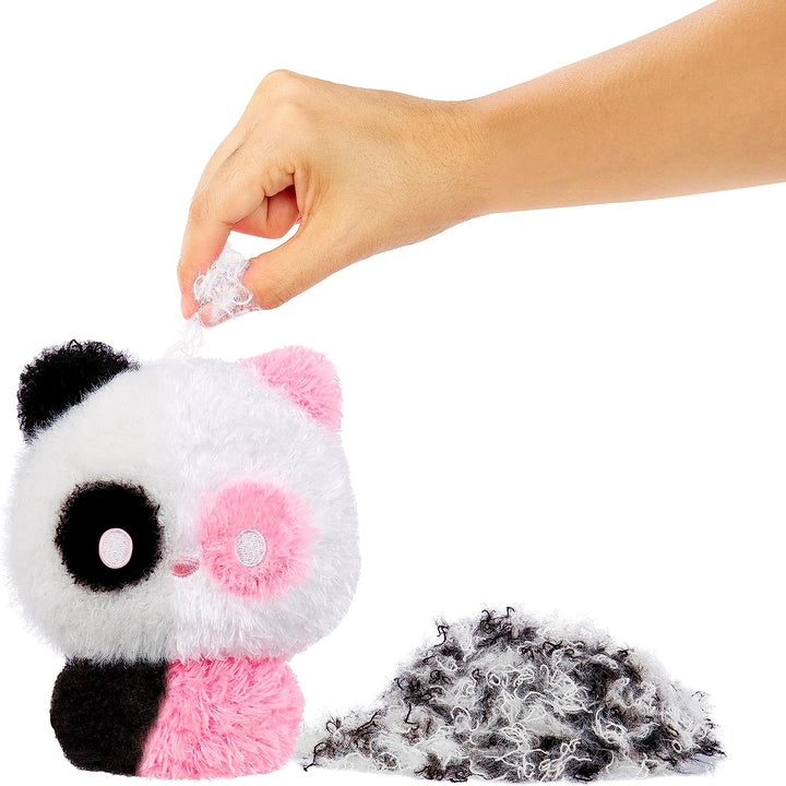 Fluffie Stuffiez Small Collectible Plush - PANDA - Suprise Reveal Unboxing with ASMR Fidget DIY Fur Pulling