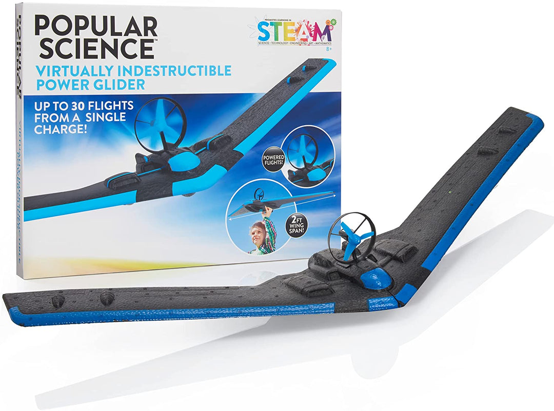 POPULAR SCIENCE Power Glider Flying Plane | Outdoor, Garden and Park Game | STEM