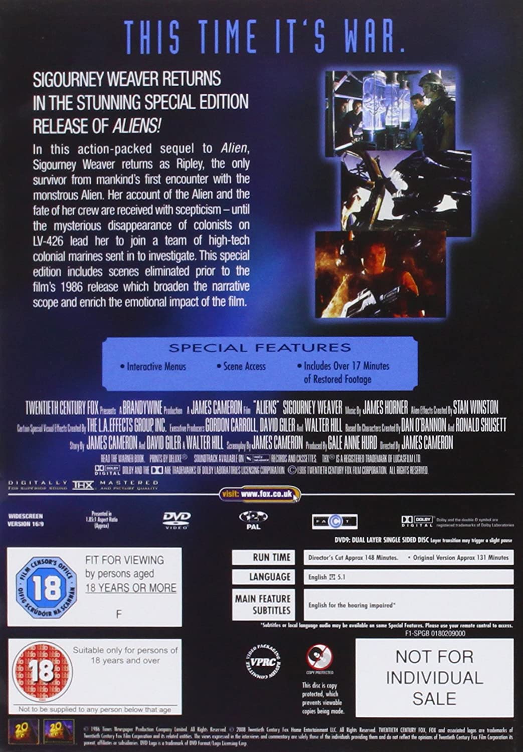 Alien Quadrilogy [1979] - Sci-fi/Horror [DVD]