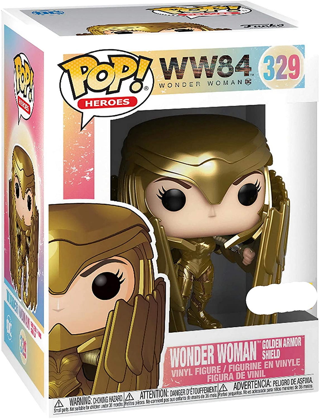 WW84 Wonder Woman Wonder Woman Bouclier d&#39;armure dorée Funko 46659 Pop! Vinyle #329