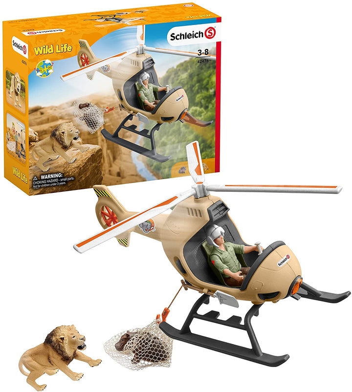 Schleich 42476 Animal Rescue Helicopter Wild Life