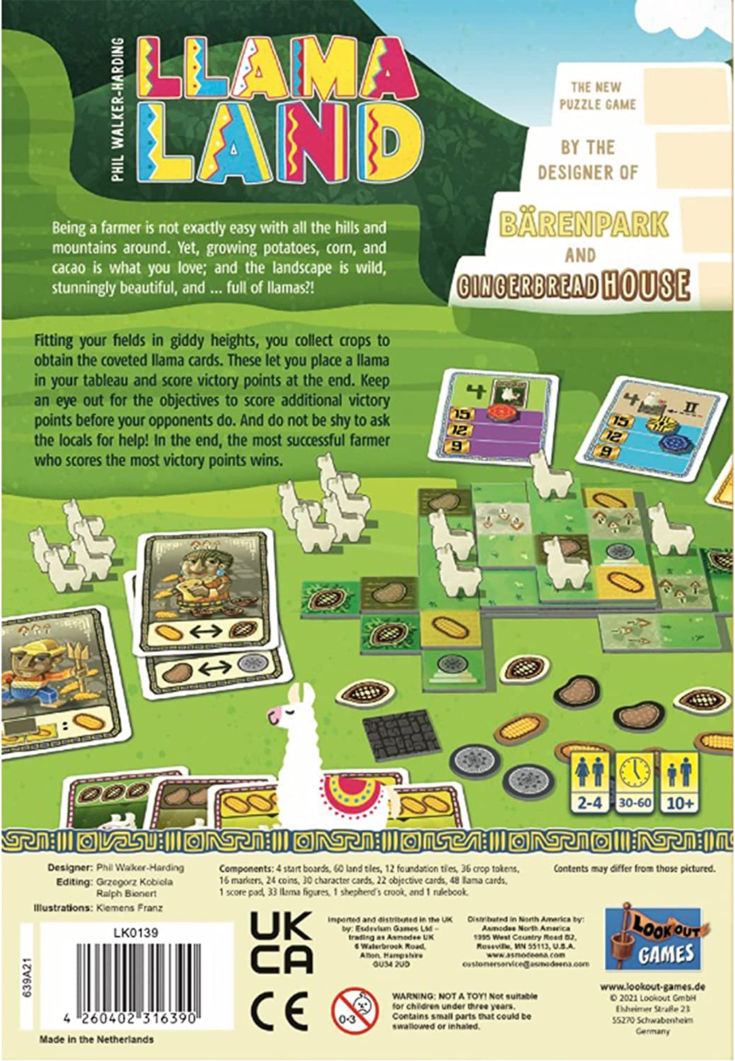 Lookout Spiele | Llamaland | Board Game | Ages 10+ | 2-4 Players | 45 Minutes Pl