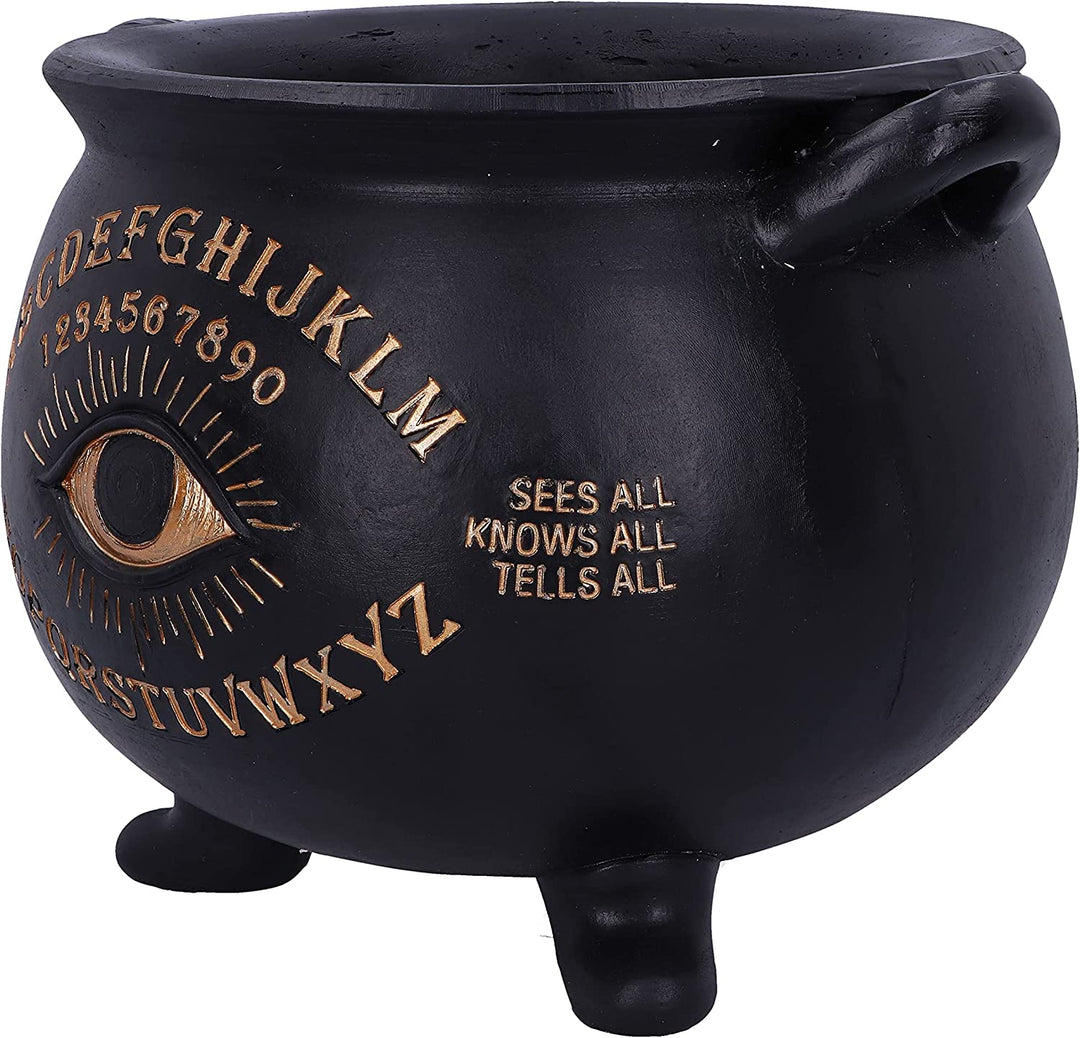 Nemesis Now All Seeing Eye Witches Cauldron, Black, 22.3cm