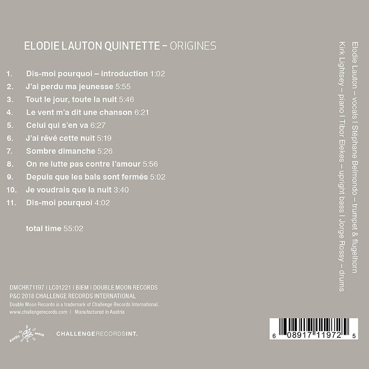 Elodie Lauton Quintette - Origines [Audio CD]