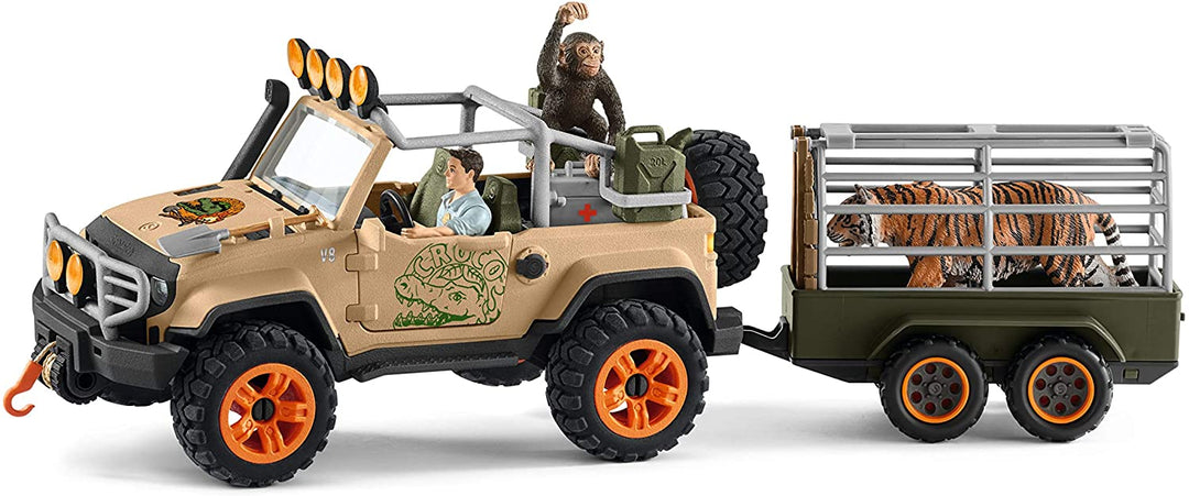 Vehículo 4x4 Schleich Wild Life 42410 con cabrestante