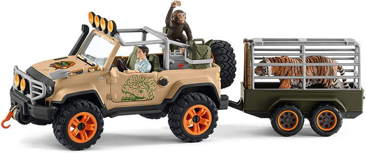 Vehículo 4x4 Schleich Wild Life 42410 con cabrestante