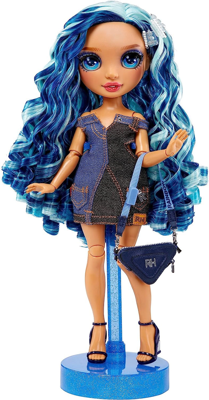 Rainbow High Fantastic Skyler Bradshaw Blue Doll Fashion Playset