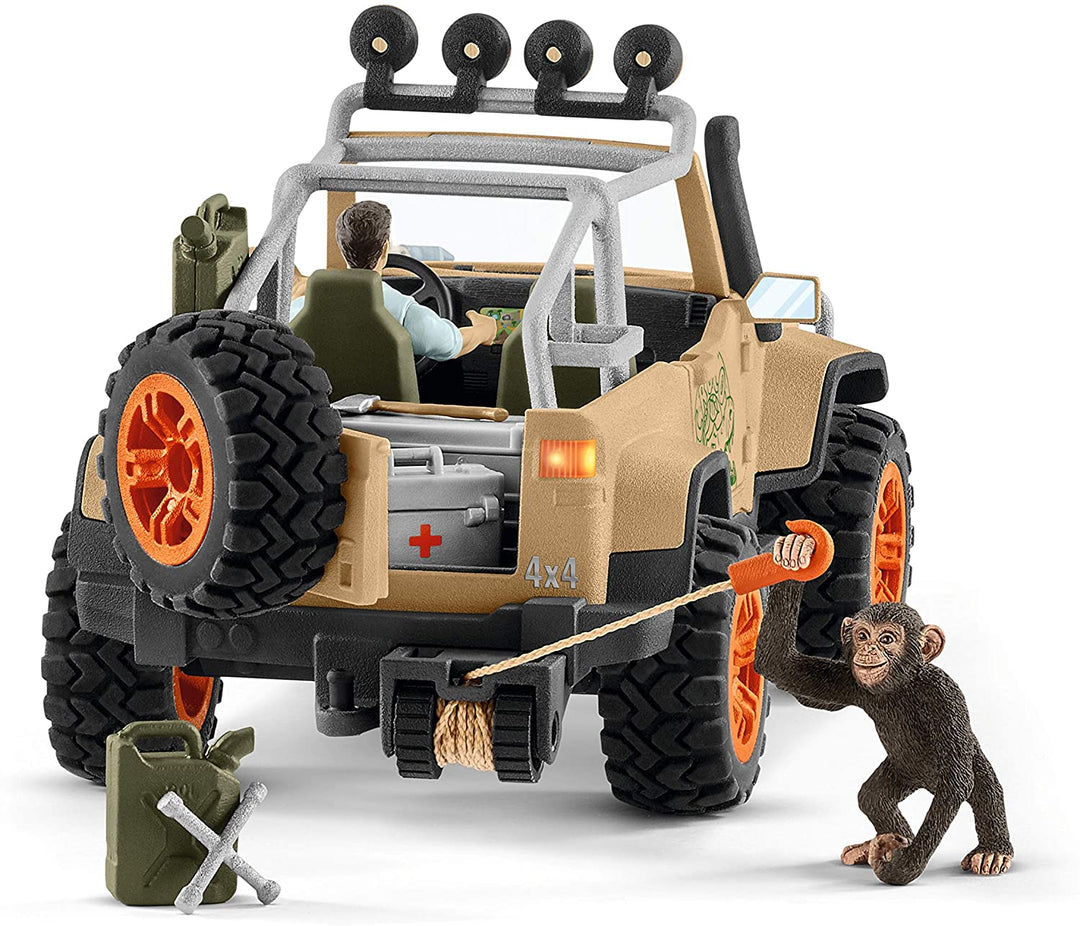 Vehículo 4x4 Schleich Wild Life 42410 con cabrestante