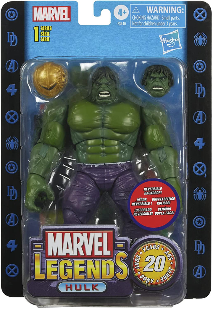 Marvel Hasbro Legends Series 20h Anniversary Series 1 Action Figure 2022 Hulk 20