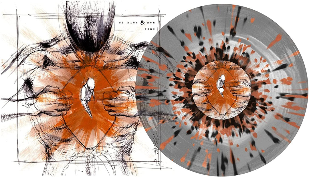 Echo (White in Ultra Clear with Orange & Black Heavy Splatter ) [VINYL]