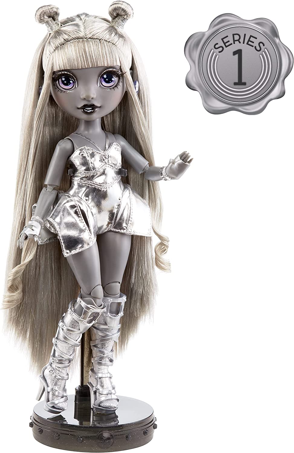 Rainbow High Shadow High Series - LUNA MADISON - Greyscale Fashion Doll with Beautiful Hair