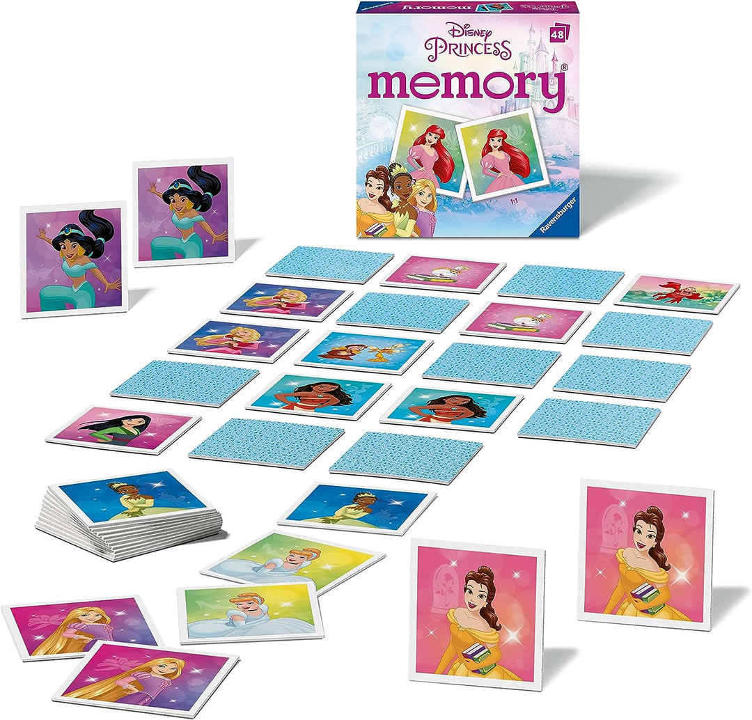 Ravensburger Disney Princess Mini Memory Game - Matching Picture Snap Pairs For Kids