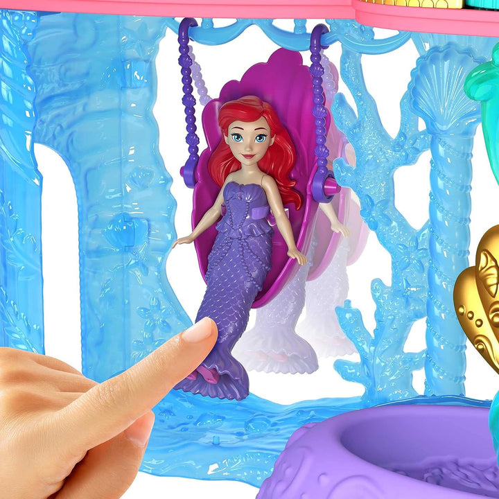 Disney Princess Toys, Ariel Stackable Castle Doll House with Small Doll