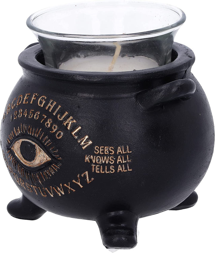 All Seeing Eye Witches Cauldron Tealight Candle Holder