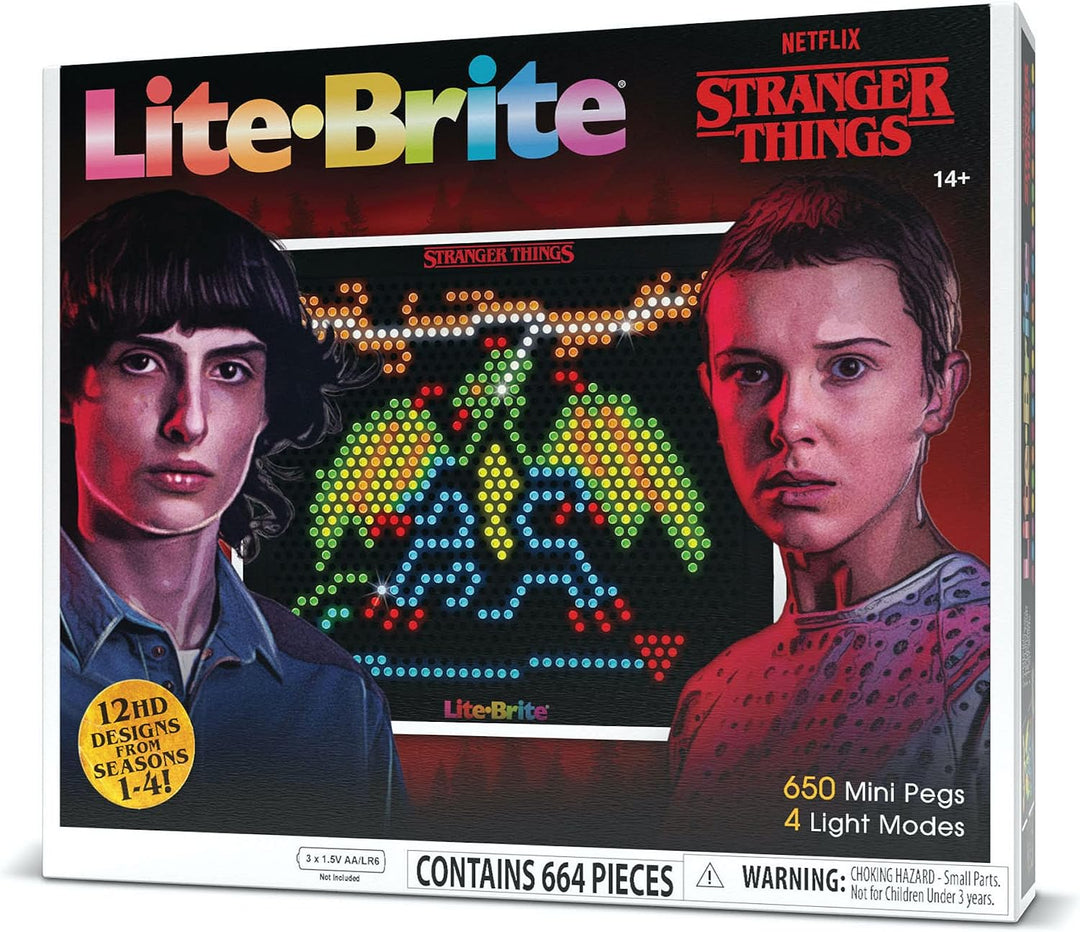 Lite Brite Stranger Things Special Edition, Best of 4 Seasons - Featuring Icons & Themes from The Popular Netflix Series