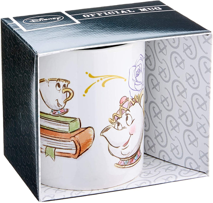 Pyramid International AFMG24629 La Bella y la Bestia Chip Enchanted Taza de té de café de cerámica oficial en caja, papel