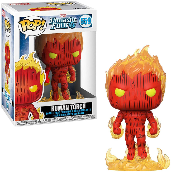 Marvel Fantastic Four Human Antorcha Funko 44987 Pop! Vinilo n. ° 559