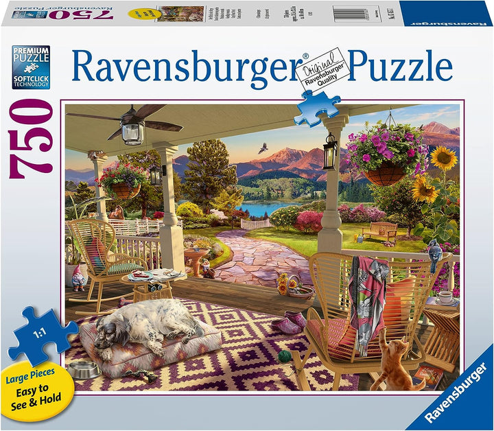 Ravensburger Cozy Front Porch View 750 Piece Jigsaw Puzzle for Adults and Kids