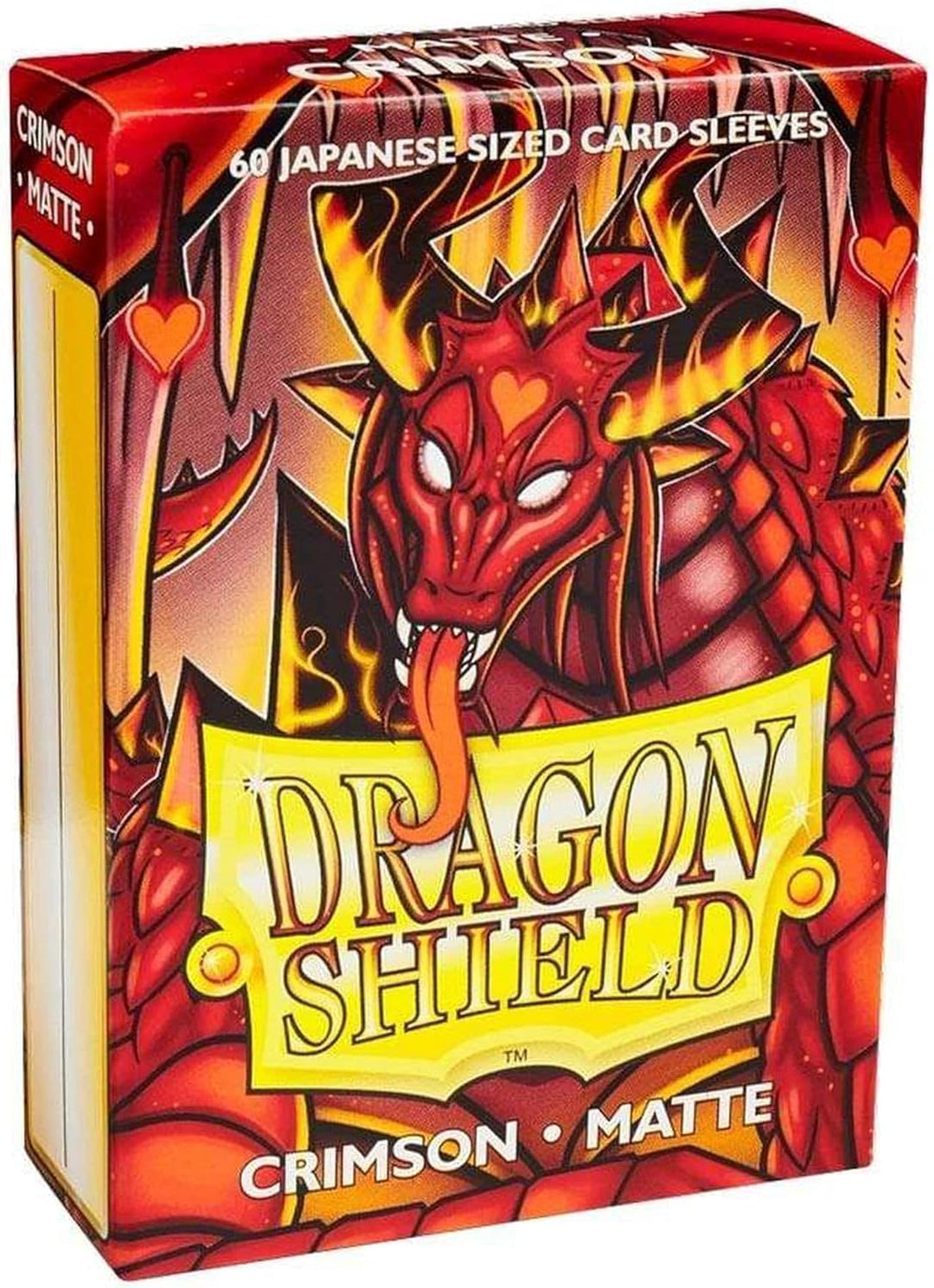 Dragon Shield ART11121 Matte Japanese Size Sleeves 60pk-Crimson, Multicoloured