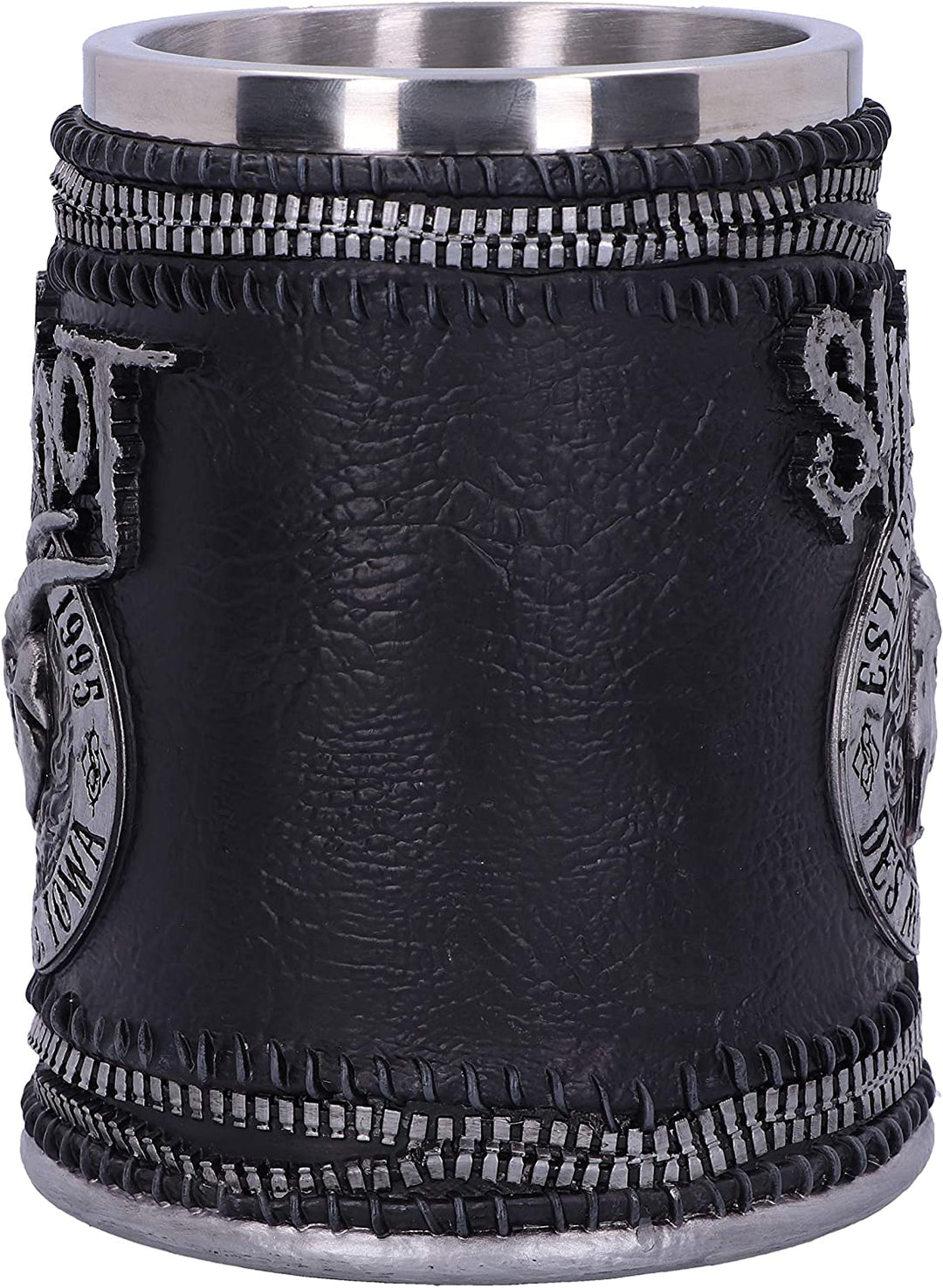 Nemesis Now B5172R0 Officially Licensed Slipknot Flaming Goat Logo Tankard, Black, 15.2cm