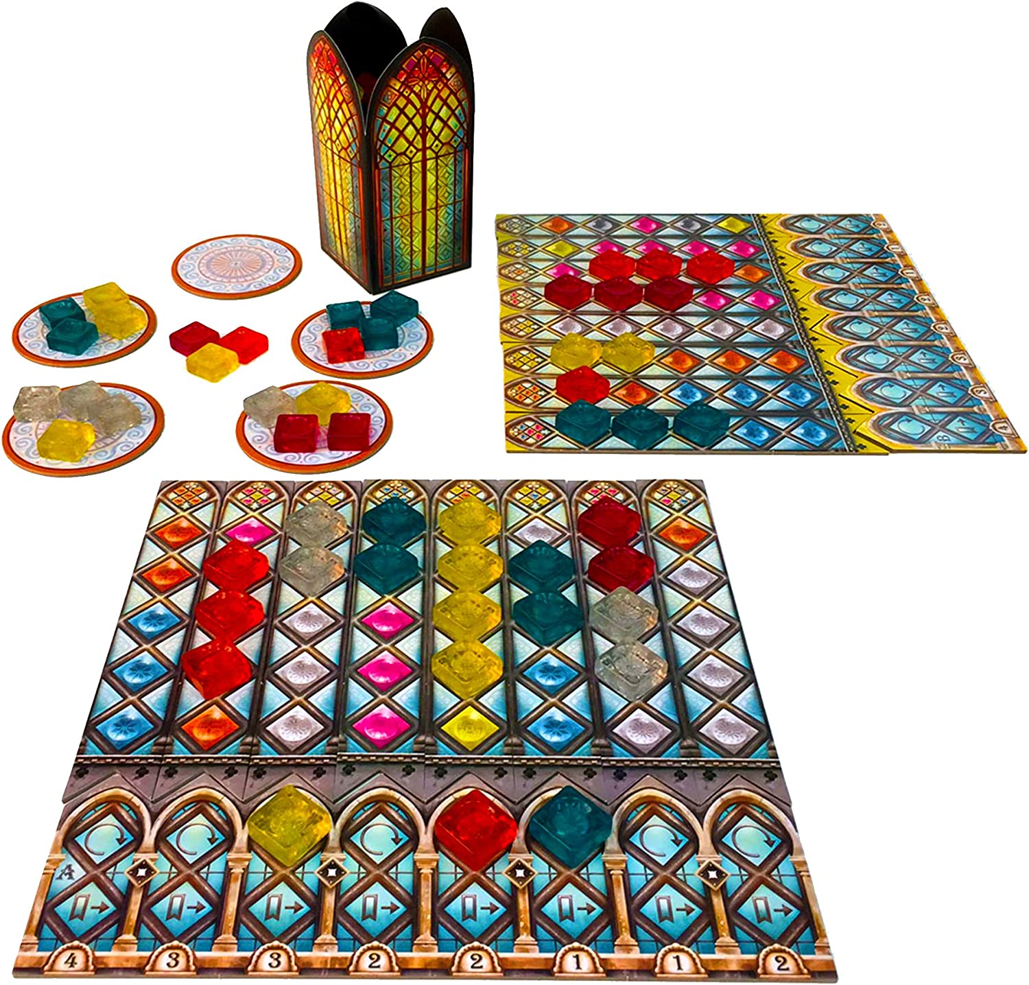 Azul Buntglas von Sintra Brettspiel 4