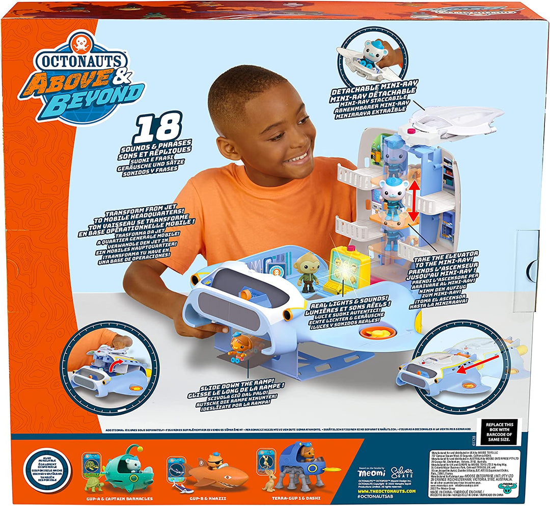 Octonauts 61128 Above & Beyond | Octoray Transforming Playset | 7 Pieces |