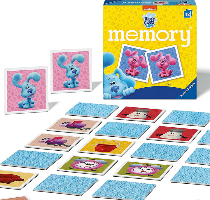 Ravensburger Blue’s Clues & You Mini Memory Game - Matching Picture Snap Pairs