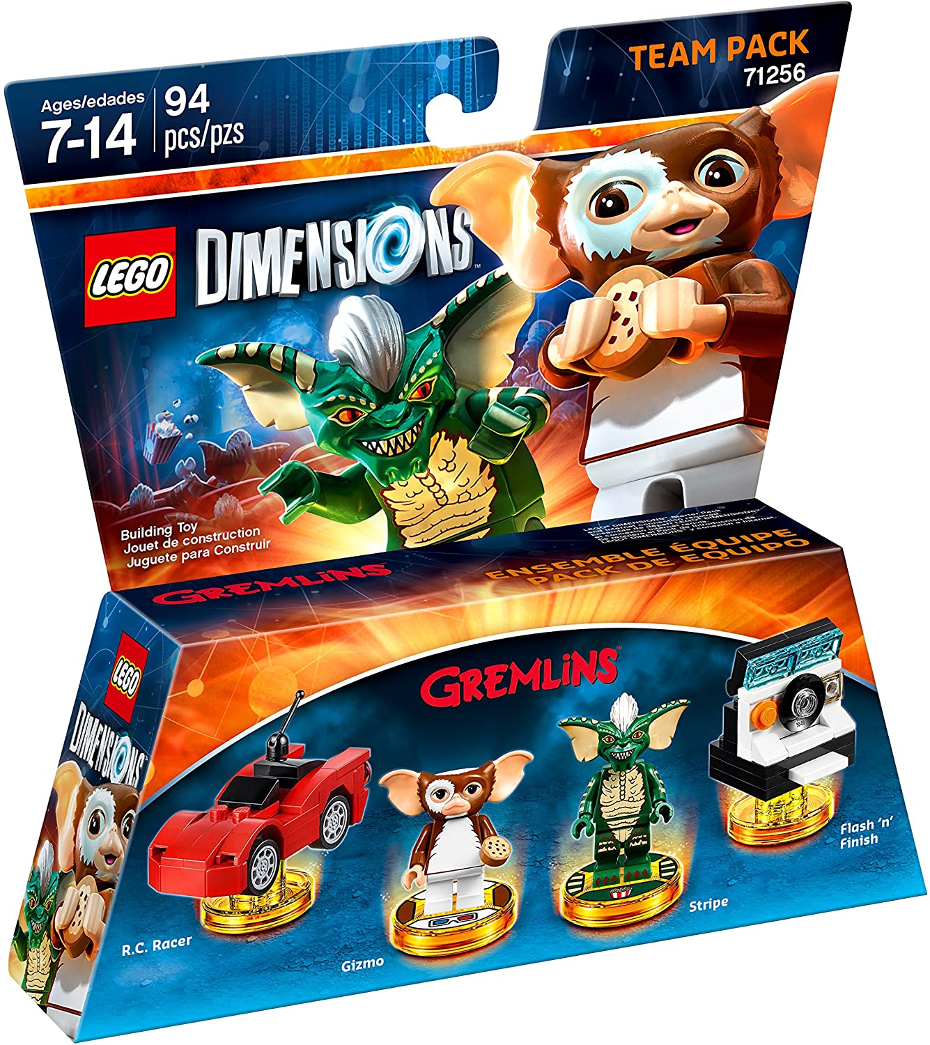 LEGO Dimensions: Gremlins Team Pack - Buildable Gizmo & Stripe with Vehicles, Ages 7+ 4