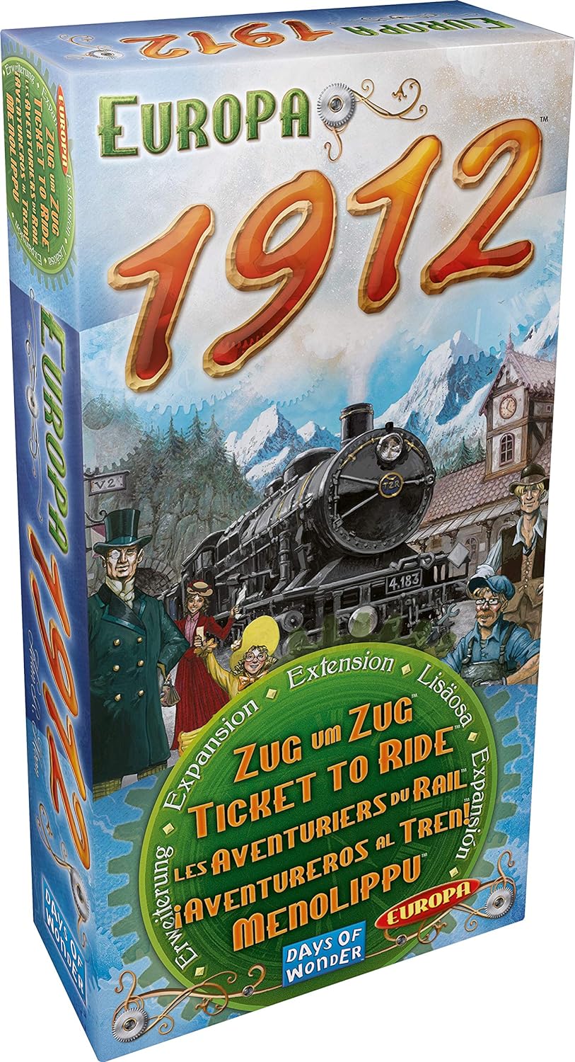 Days of Wonder Ticket to Ride: Europe 1912 Expansion – Strategy Board Game for 2-5 Players