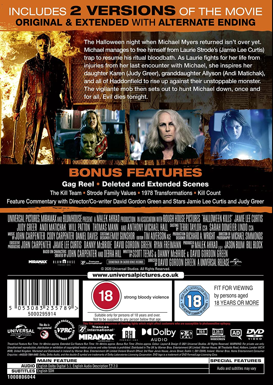 Halloween Kills (2021) - Horror [DVD] 3