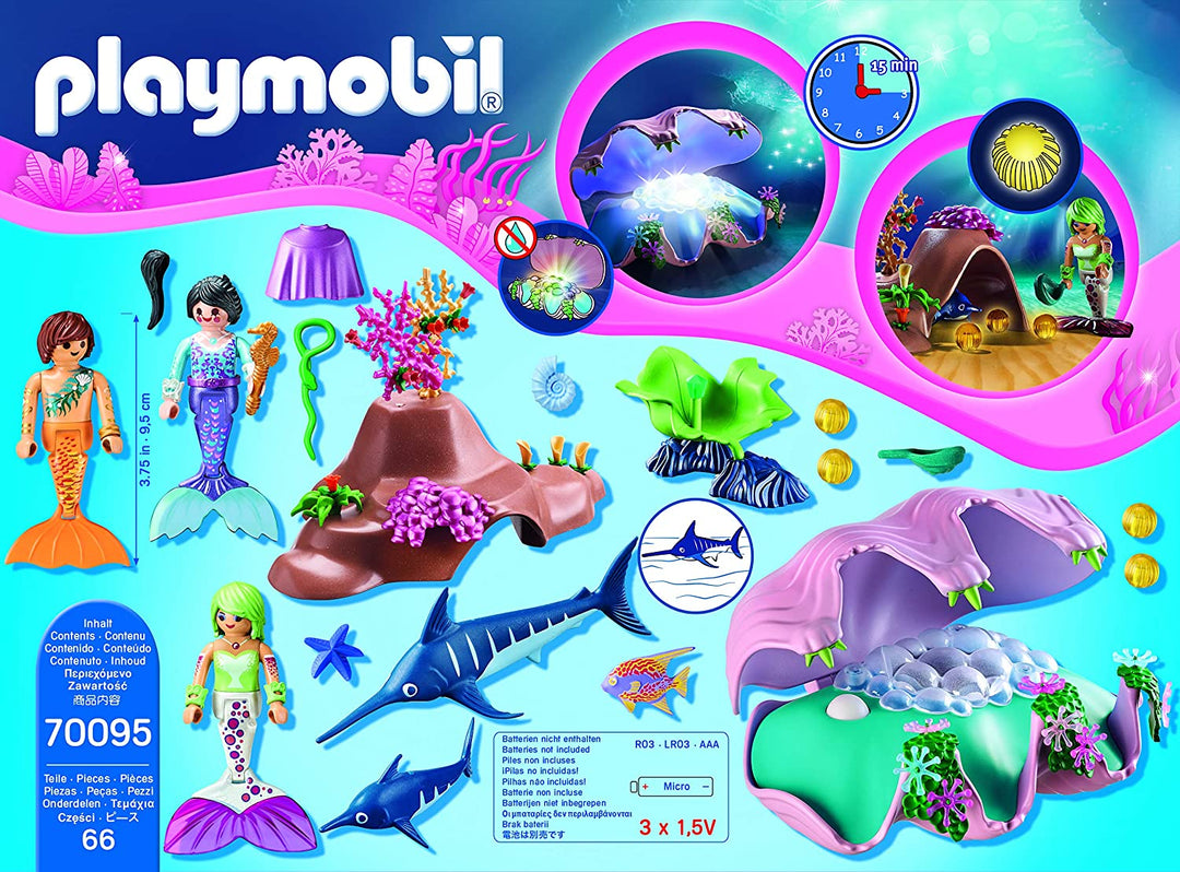 Playmobil 70095 Magic Mermaids Pearl Nightlight con LED que cambia de color