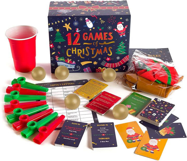 12 Games of Christmas - 12 Hilarious Festive Games [Family Party Games Pack for Families]