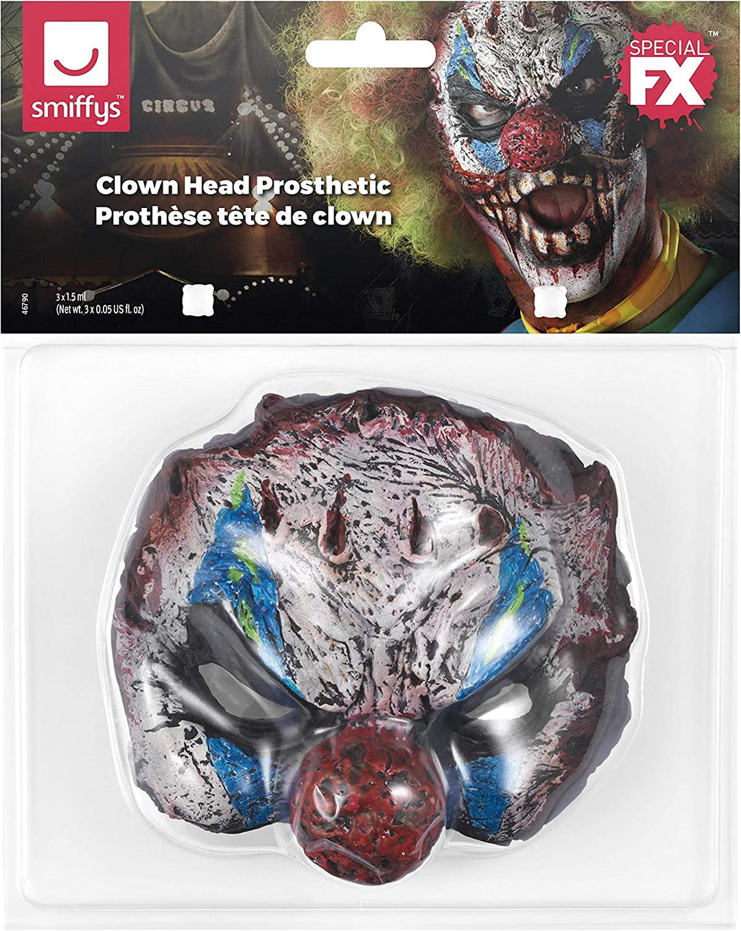 Smiffys Clown Prosthetic Foam Latex Head (46790)