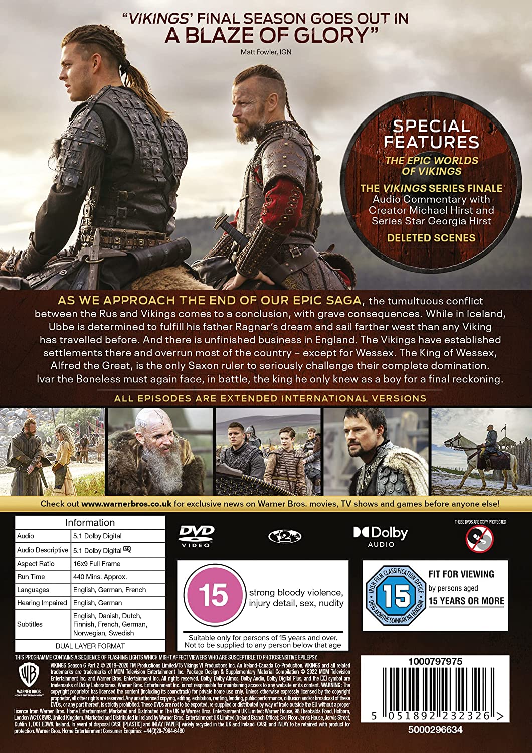 Vikings: Season 6 Volume 2 (2020) - DVD