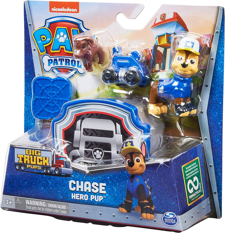 PAW Patrol, Big Truck Pups Chase Action Figure with Clip-on Rescue Drone