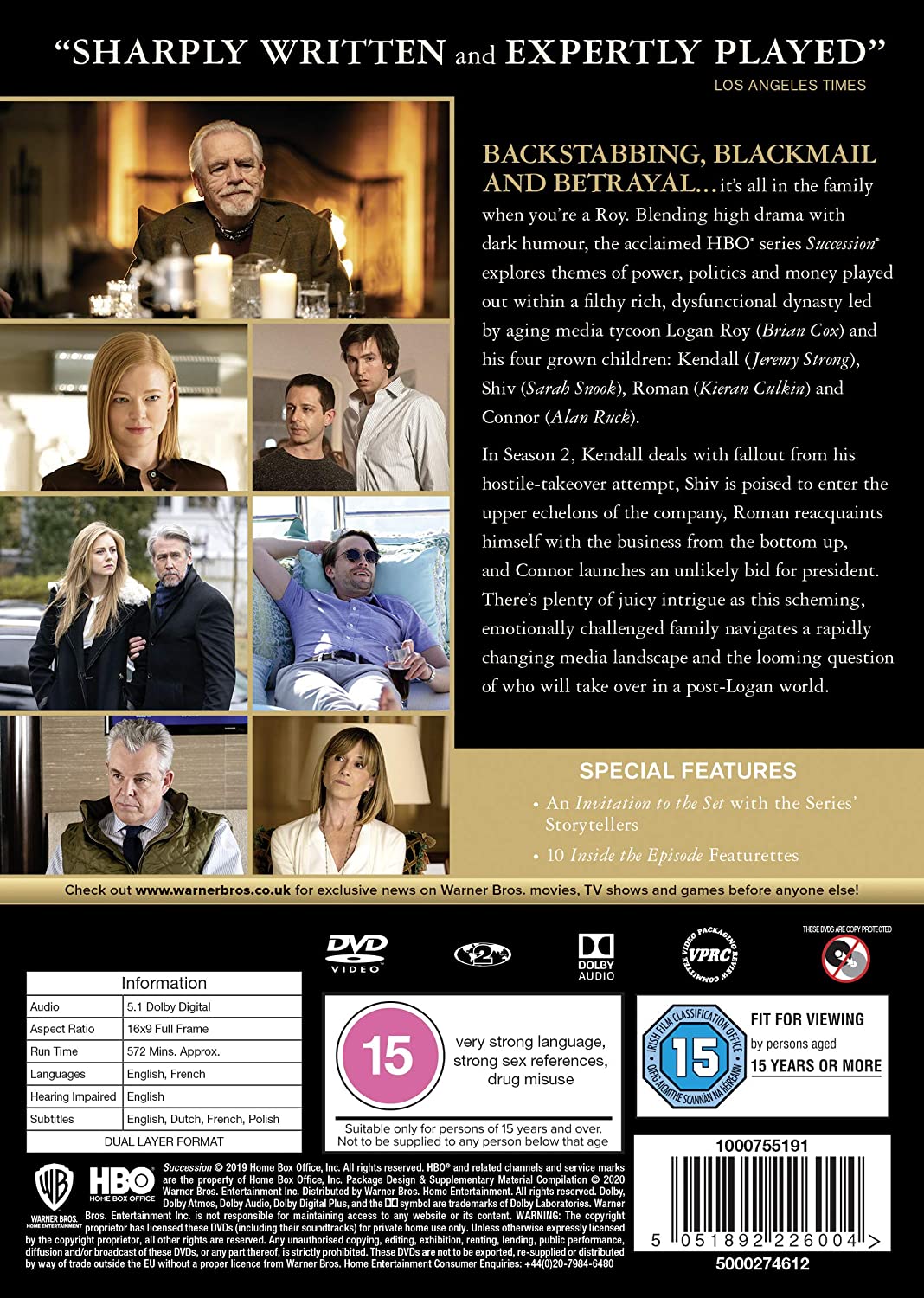 Succession: Season 2 (2020) - Drama, Dark Comedy [DVD]