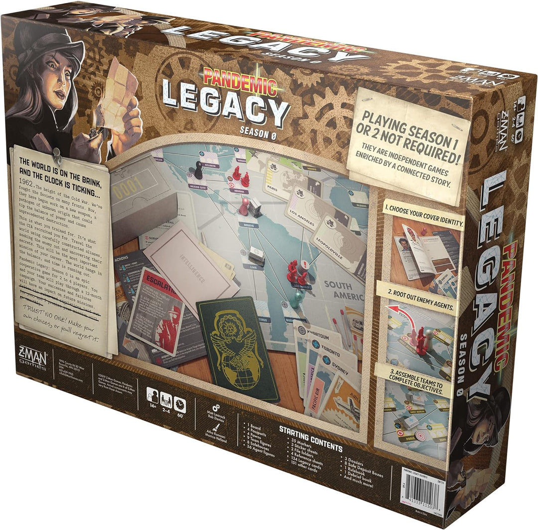 Z-Man Games | Pandemic Legacy Season 0 | Board Game | Ages 14+ | For 2 to 4 Play