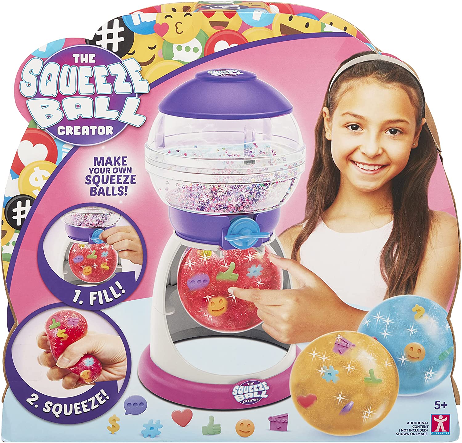 Character Options Squeeze Ball Creator - Mix, Fill & Squeeze Reusable Stress Ball Playset for Kids 5+
