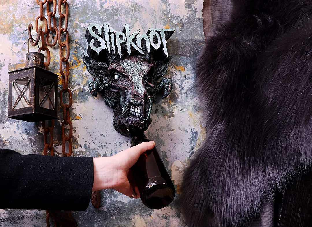 Nemesis Now Officially Licensed Slipknot Infected Goat Logo Wall Mounted Bottle