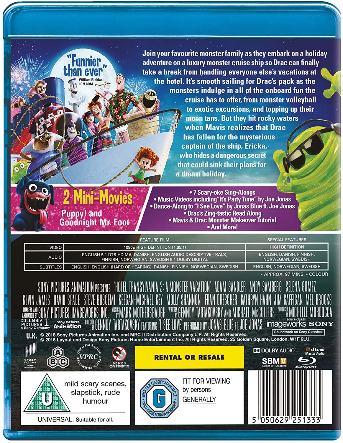 Hotel Transylvania 3 (2018) - Blu-ray