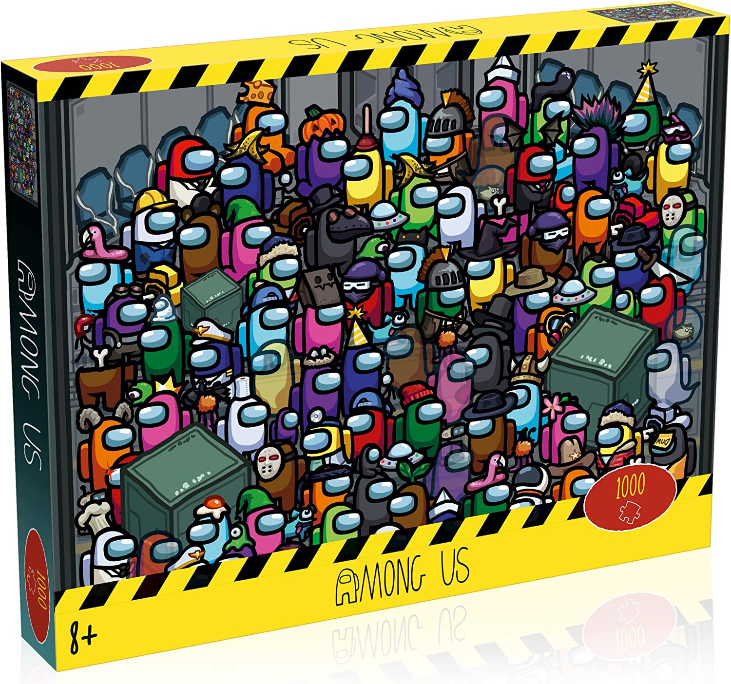 Among Us 1000 Piece Jigsaw Puzzle - Officially Licensed Crime Scene Challenge, Age 8+