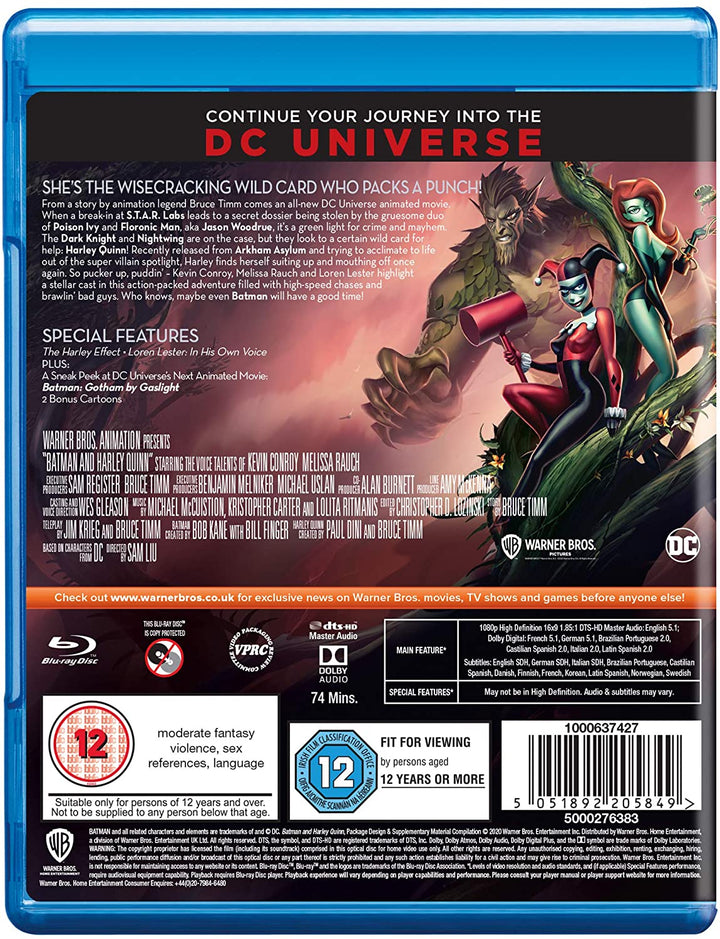 Batman And Harley Quinn - Action/Superhero [BLu-ray]