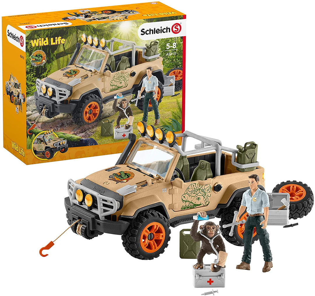 Vehículo 4x4 Schleich Wild Life 42410 con cabrestante